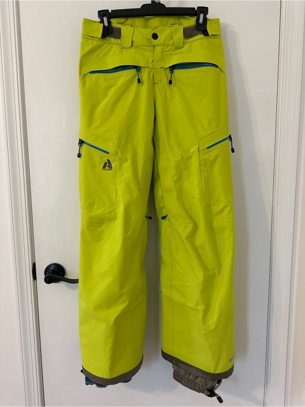Eddie Bauer ascent green neon ski pants